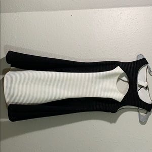 Black and white dress